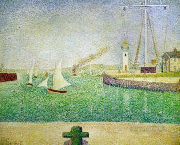 ジョルジュ・スーラ Painting - オンフルール港 1886